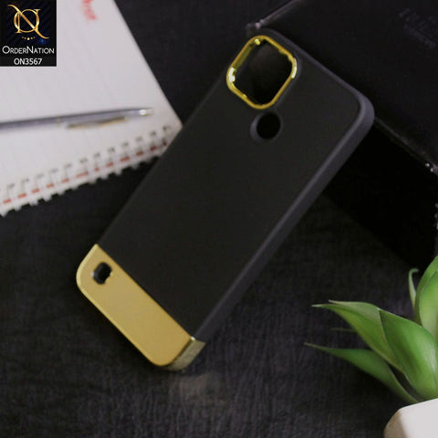 Realme C21Y  - Black - Camera Electroplated Soft Silicone Case