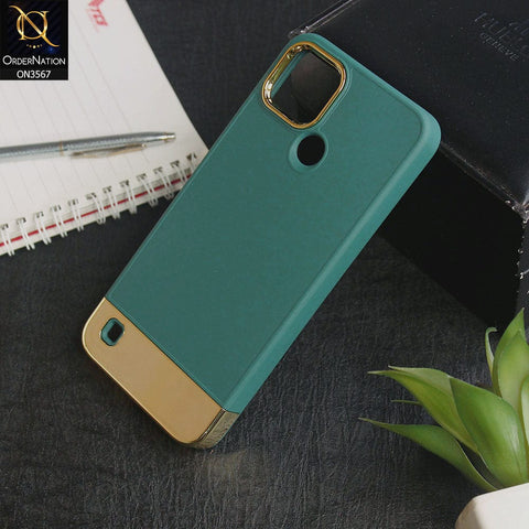 Realme C25Y  - Green - Camera Electroplated Soft Silicone Case