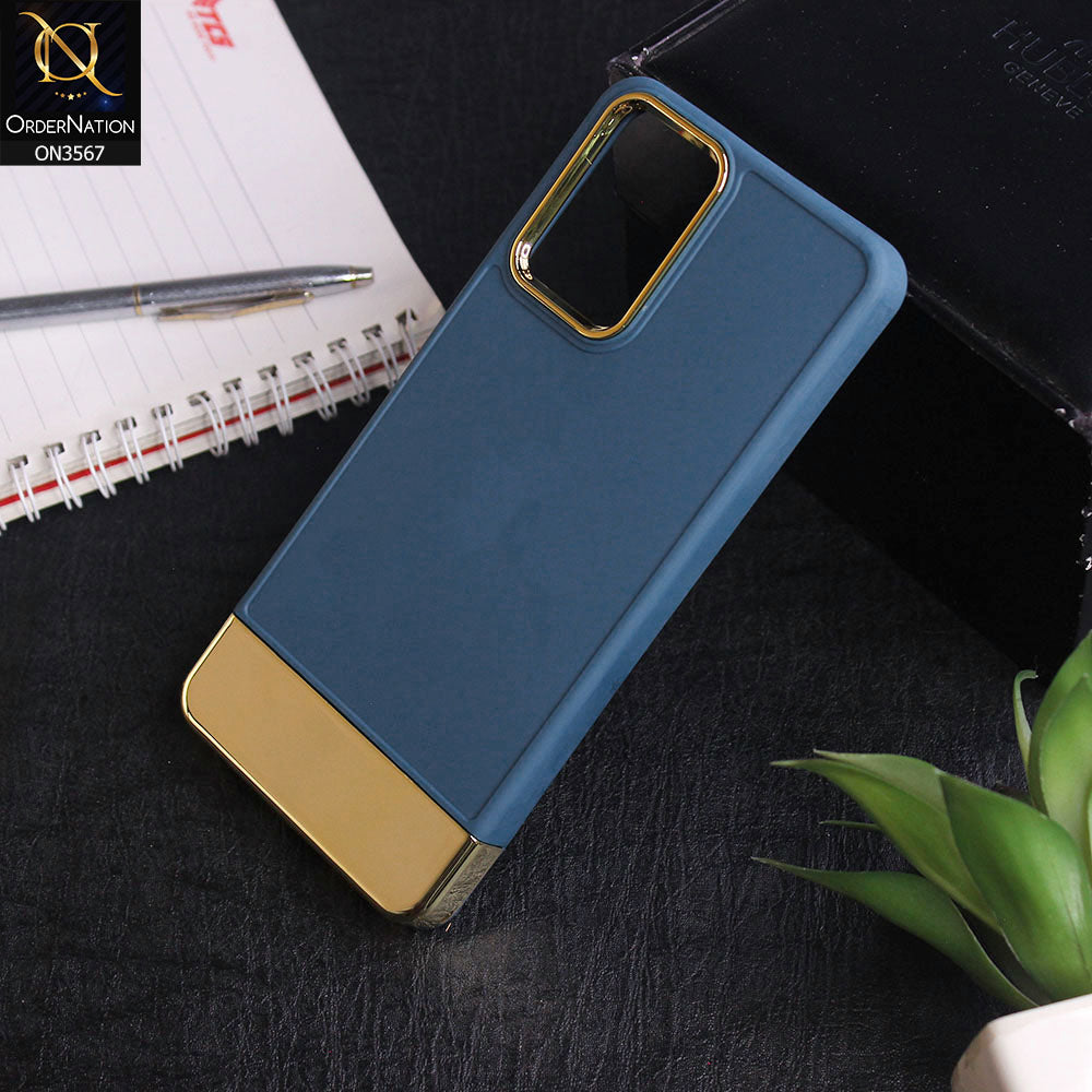 Xiaomi Redmi Note 10S - Blue -Camera Electroplated Soft Silicone Case