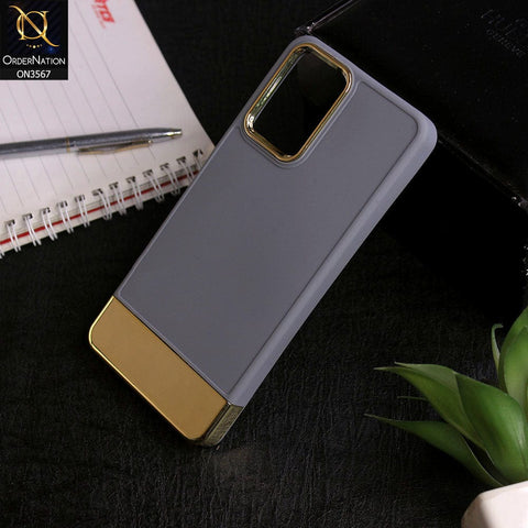 Vivo V23e - Grey -Camera Electroplated Soft Silicone Case