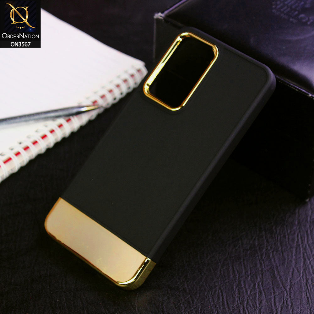 Xiaomi Redmi Note 11S Cover - Black - Camera Electroplated Soft Silicone Case