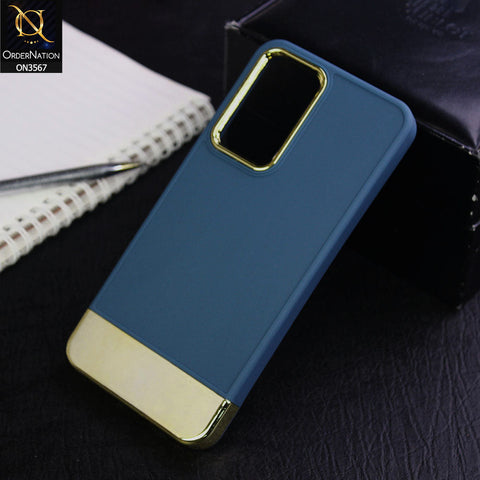 Xiaomi Redmi Note 11S Cover - Blue - Camera Electroplated Soft Silicone Case