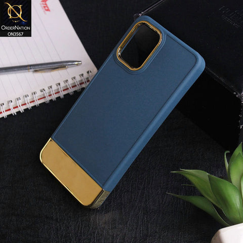 Samsung Galaxy A12 - Blue -Camera Electroplated Soft Silicone Case