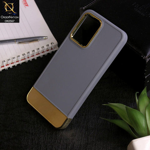 Vivo Y21s - Grey -Camera Electroplated Soft Silicone Case