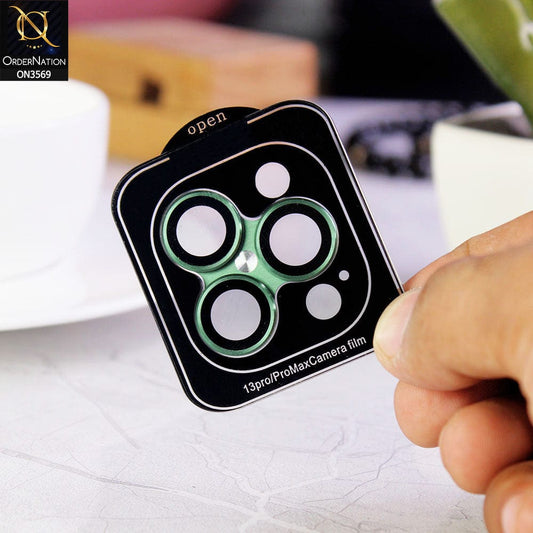 iPhone 13 Pro Max Protector - Alpine Green - Alloy Metal Frame Camera Lens Screen Protector