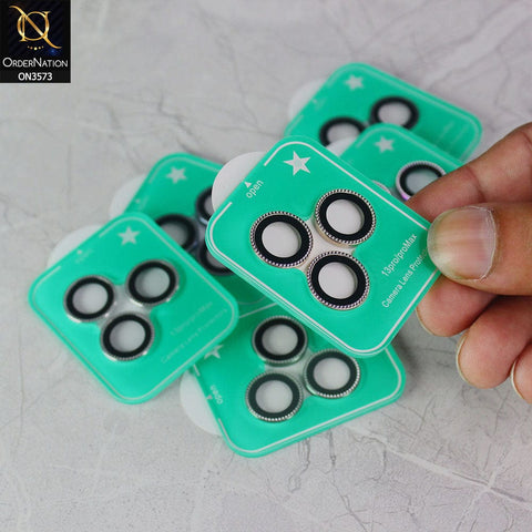 iPhone 14 Pro Protector - Multi - New Stylish Diamond Cut Camera Lens Scratch-Resistant Glass Protector