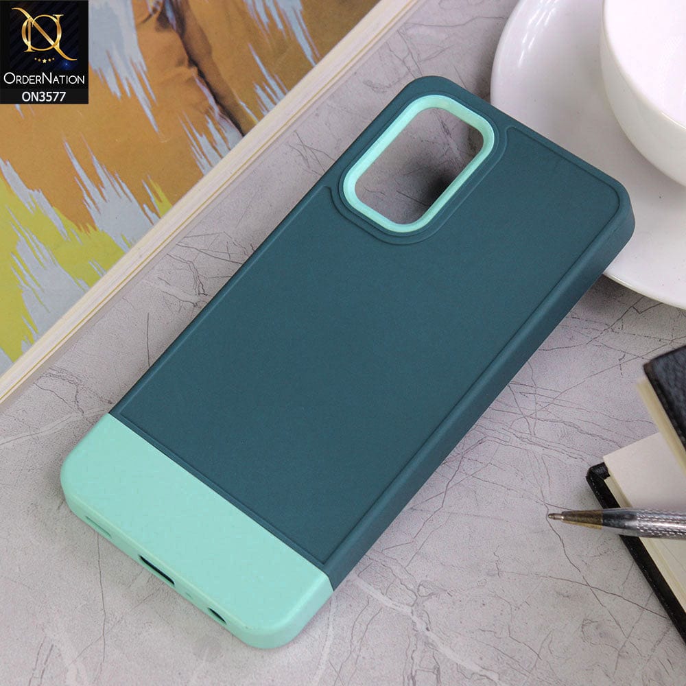 Samsung Galaxy A32 Cover - Design1 - Trendy Double Tone Candy Colour Soft Silicon Protective Case