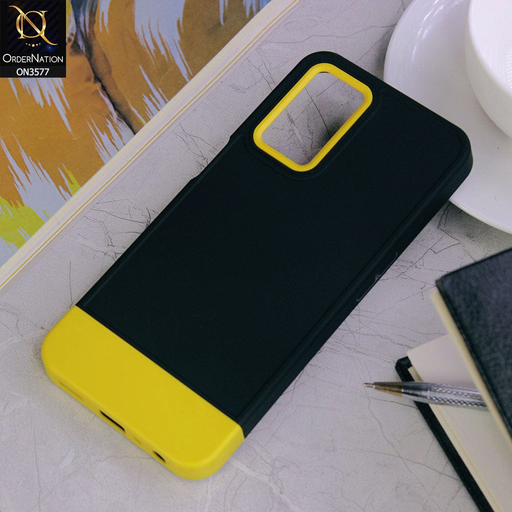 Oppo A54 4G Cover - Design2 - Trendy Double Tone Candy Colour Soft Silicon Protective Case
