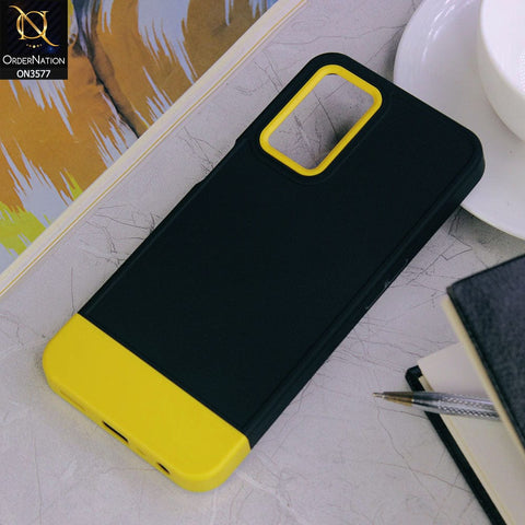 Oppo A55 5G Cover - Design2 - Trendy Double Tone Candy Colour Soft Silicon Protective Case