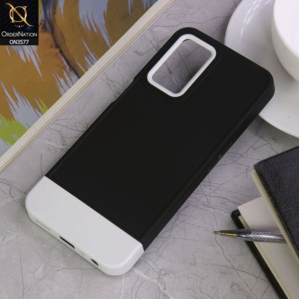 Oppo A16 Cover - Design3 - Trendy Double Tone Candy Colour Soft Silicon Protective Case