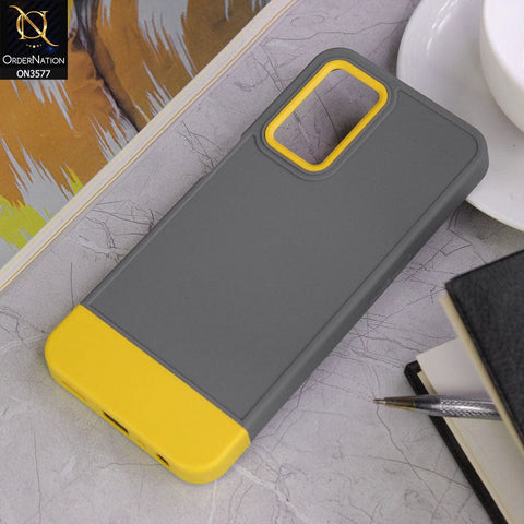 Oppo A54 4G Cover - Design9 - Trendy Double Tone Candy Colour Soft Silicon Protective Case