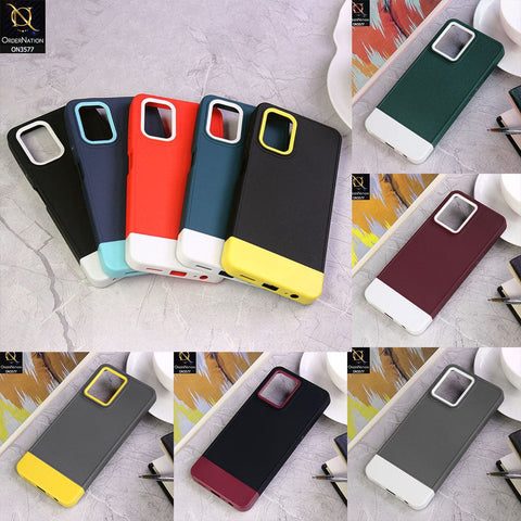 Samsung Galaxy A73 5G Cover - Design7 - Trendy Double Tone Candy Colour Soft Silicon Protective Case