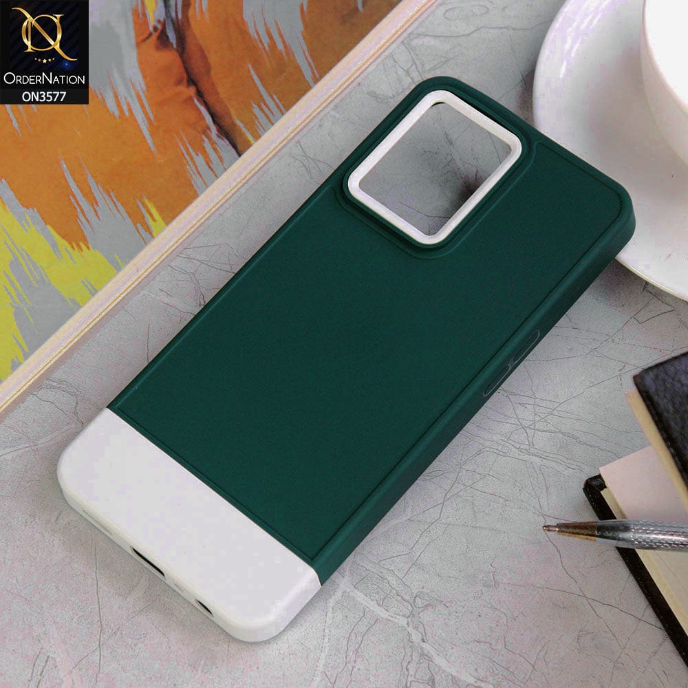 Oppo Reno 7 Lite Cover - Design4 - Trendy Double Tone Candy Colour Soft Silicon Protective Case