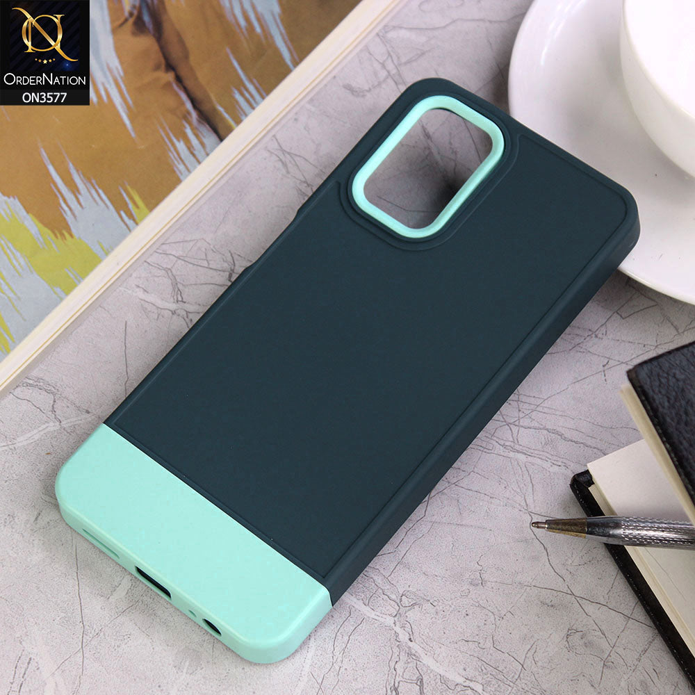 Xiaomi Redmi Note 10 4G Cover - Design1 - Trendy Double Tone Candy Colour Soft Silicon Protective Case