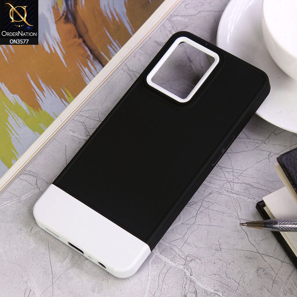 Oppo Reno 7 4G Cover - Design3 - Trendy Double Tone Candy Colour Soft Silicon Protective Case