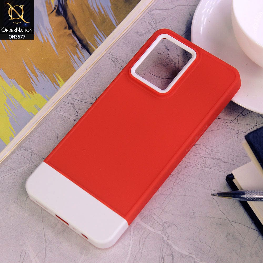 Oppo Reno 7 4G Cover - Design6 - Trendy Double Tone Candy Colour Soft Silicon Protective Case