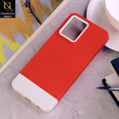 Oppo Reno 7 4G Cover - Design6 - Trendy Double Tone Candy Colour Soft Silicon Protective Case
