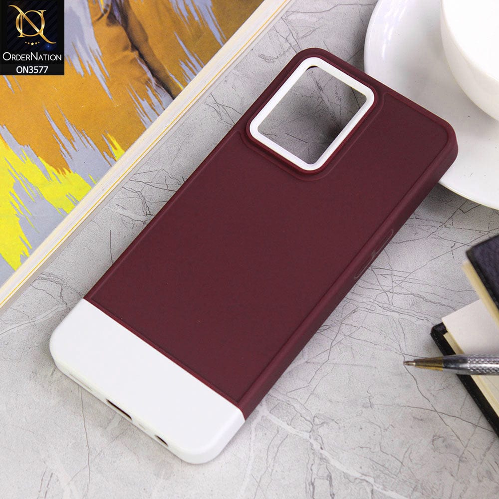 Oppo Reno 7 4G Cover - Design7 - Trendy Double Tone Candy Colour Soft Silicon Protective Case