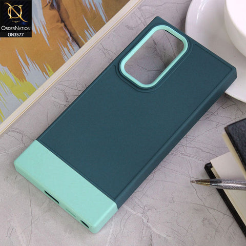 Samsung Galaxy S22 Ultra 5G Cover - Design1 - Trendy Double Tone Candy Colour Soft Silicon Protective Case