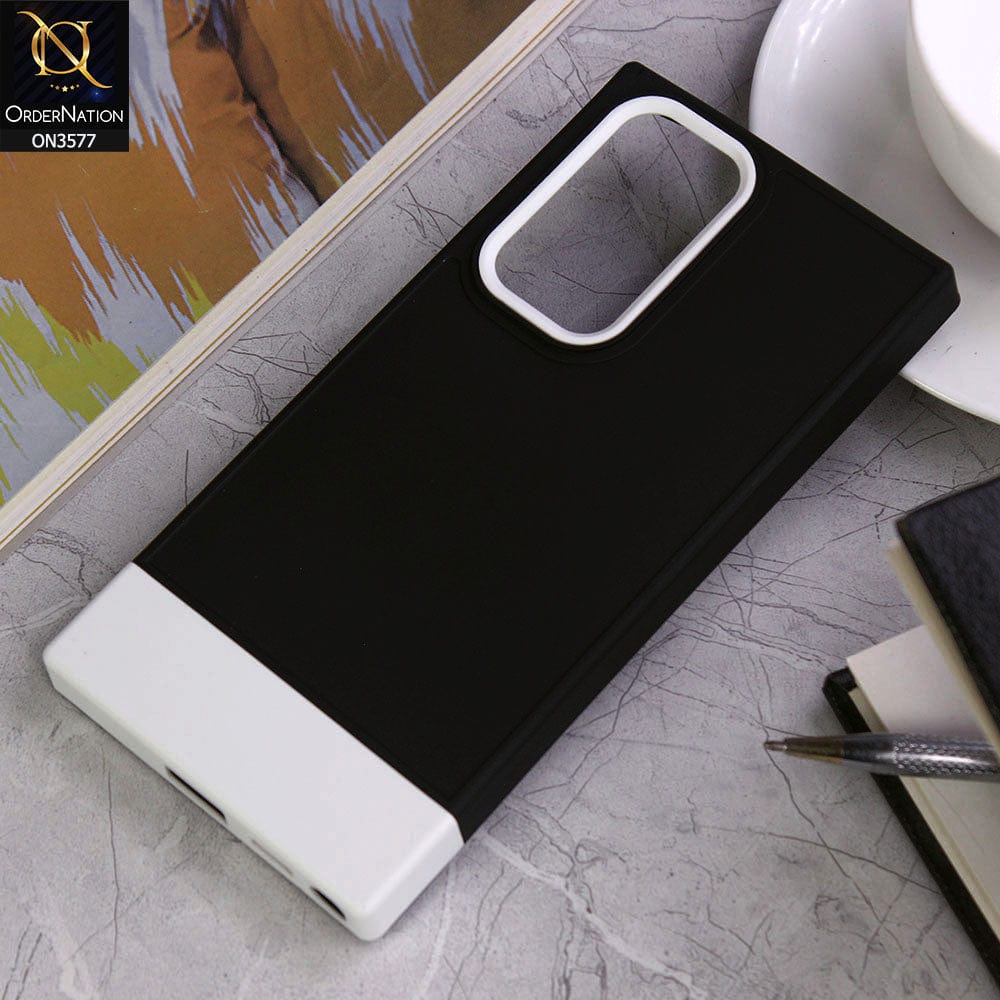 Samsung Galaxy S22 Ultra 5G Cover - Design3 - Trendy Double Tone Candy Colour Soft Silicon Protective Case