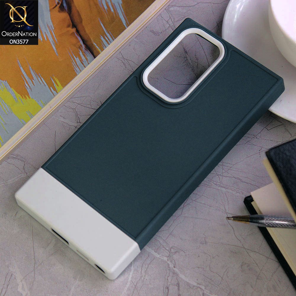 Samsung Galaxy S22 Ultra 5G Cover - Design5 - Trendy Double Tone Candy Colour Soft Silicon Protective Case