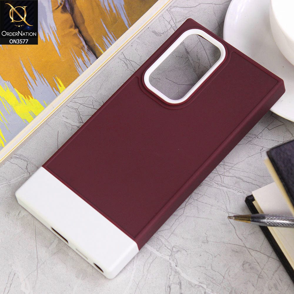 Samsung Galaxy S22 Ultra 5G Cover - Design7 - Trendy Double Tone Candy Colour Soft Silicon Protective Case