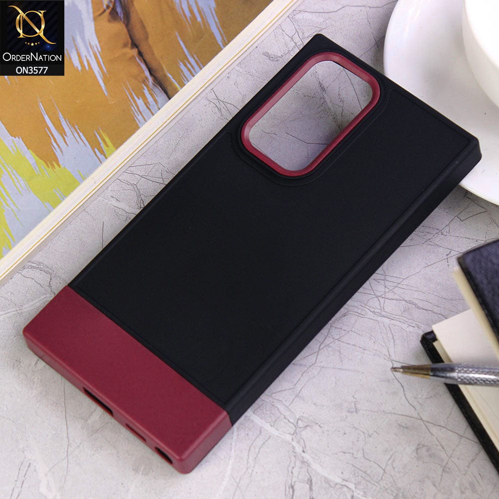 Samsung Galaxy S22 Ultra 5G Cover - Design8 - Trendy Double Tone Candy Colour Soft Silicon Protective Case