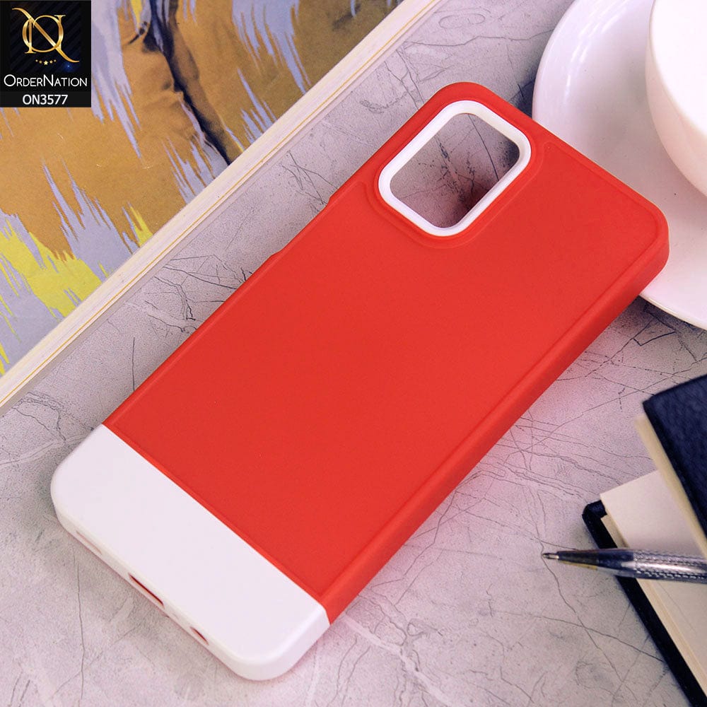 Samsung Galaxy A12 Cover - Design6 - Trendy Double Tone Candy Colour Soft Silicon Protective Case