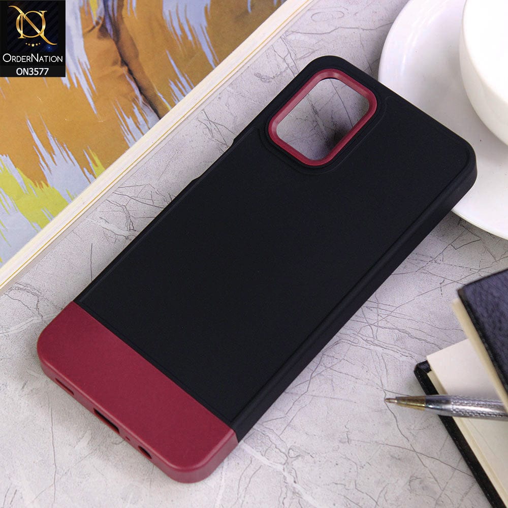 Samsung Galaxy A12 Cover - Design8 - Trendy Double Tone Candy Colour Soft Silicon Protective Case