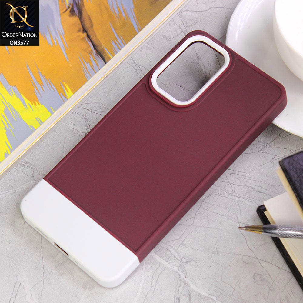 Samsung Galaxy A73 5G Cover - Design7 - Trendy Double Tone Candy Colour Soft Silicon Protective Case