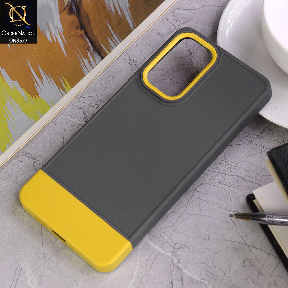 Samsung Galaxy A73 5G Cover - Design9 - Trendy Double Tone Candy Colour Soft Silicon Protective Case