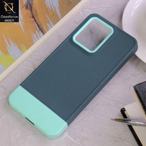 Vivo V23 5G Cover - Design1 - Trendy Double Tone Candy Colour Soft Silicon Protective Case
