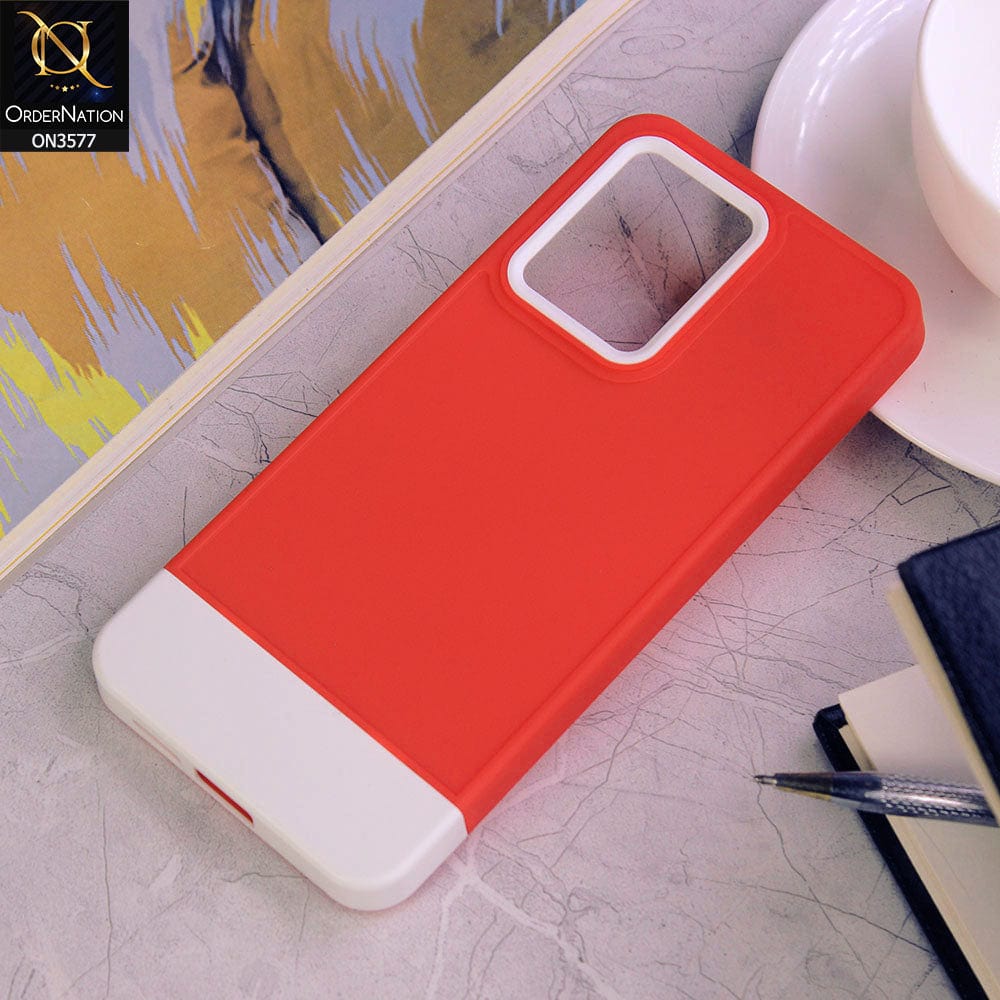 Vivo S12 Cover - Design6 - Trendy Double Tone Candy Colour Soft Silicon Protective Case