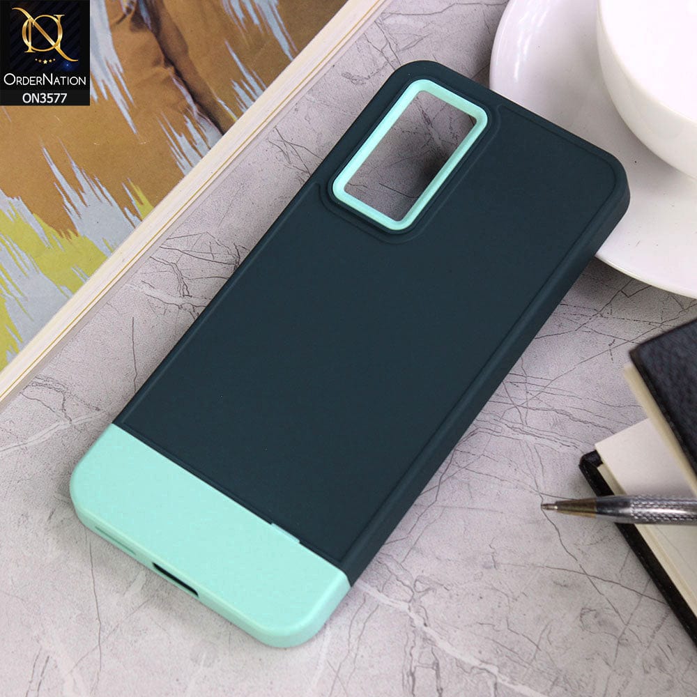 Vivo V23e Cover - Design1 - Trendy Double Tone Candy Colour Soft Silicon Protective Case