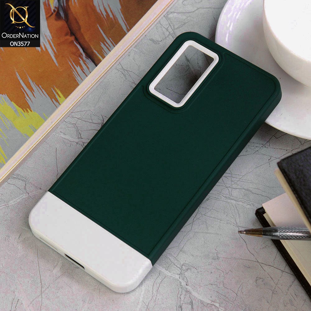 Vivo V23e Cover - Design4 - Trendy Double Tone Candy Colour Soft Silicon Protective Case