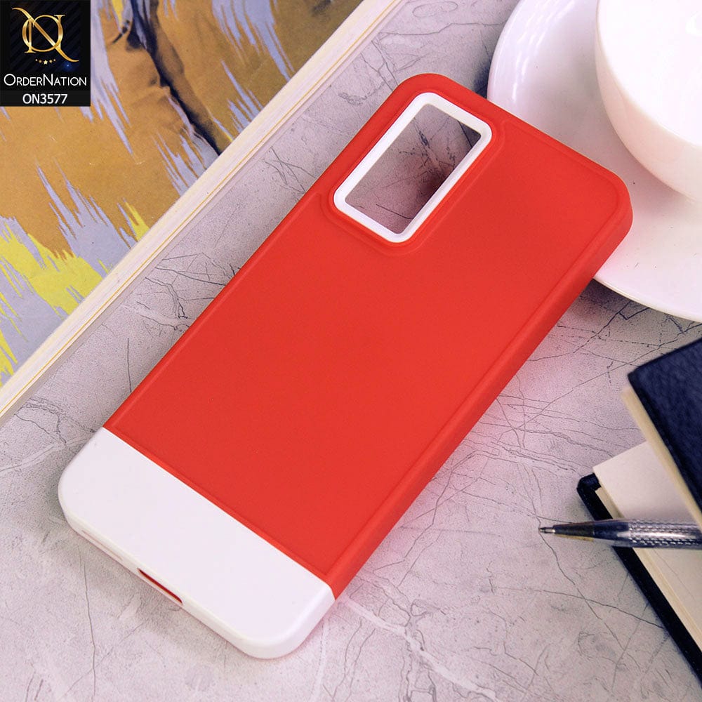 Vivo S10e Cover - Design6 - Trendy Double Tone Candy Colour Soft Silicon Protective Case