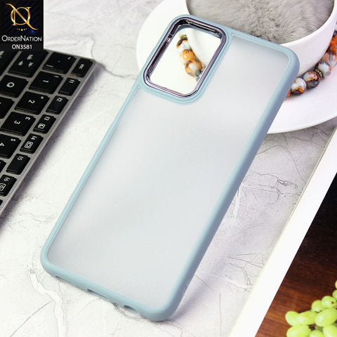 Oppo Reno 7Z 5G  Cover - Gray -  Trendy Electroplating Camera Shiny Borders Crash Resistant Pc+Tpu Protective Case