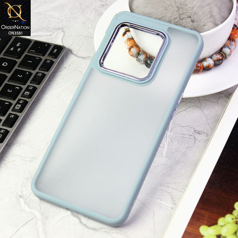 OnePlus 10 Pro  Cover - Gray -  Trendy Electroplating Camera Shiny Borders Crash Resistant Pc+Tpu Protective Case