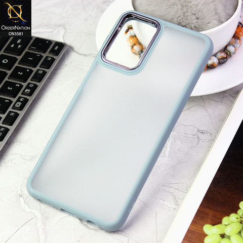 OnePlus 8T Cover - Gray -  Trendy Electroplating Camera Shiny Borders Crash Resistant Pc+Tpu Protective Case