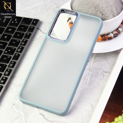 OnePlus 9 Pro  Cover - Gray -  Trendy Electroplating Camera Shiny Borders Crash Resistant Pc+Tpu Protective Case