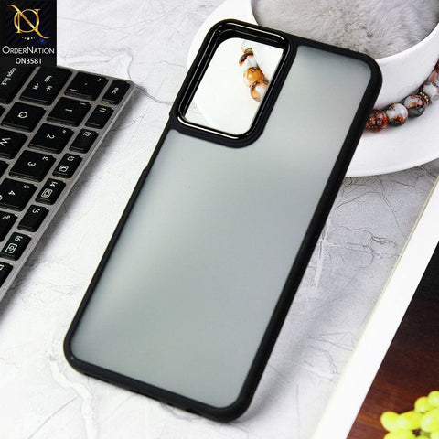 Samsung Galaxy A53 5G Cover - Black -  Trendy Electroplating Camera Shiny Borders Crash Resistant Pc+Tpu Protective Case