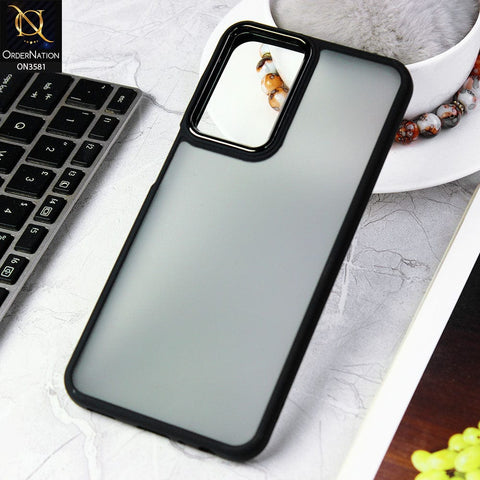 Samsung Galaxy S21 Ultra 5G  Cover - Black -  Trendy Electroplating Camera Shiny Borders Crash Resistant Pc+Tpu Protective Case