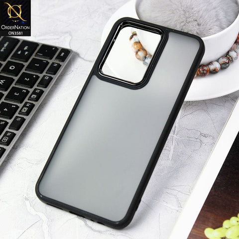 Vivo Y55 4G Cover - Black -  Trendy Electroplating Camera Shiny Borders Crash Resistant Pc+Tpu Protective Case