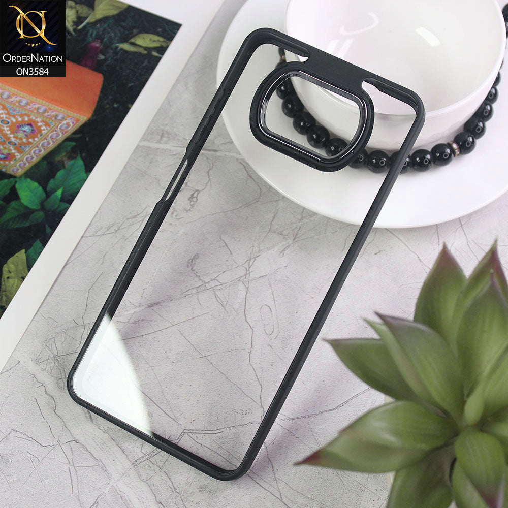 Xiaomi Poco X3 Pro Cover - Black - Trendy Electroplating Camera Shiny Borders Crash Resistant Pc + Tpu Protection Case