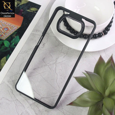 Xiaomi Poco X3  Cover - Black - Trendy Electroplating Camera Shiny Borders Crash Resistant Pc + Tpu Protection Case