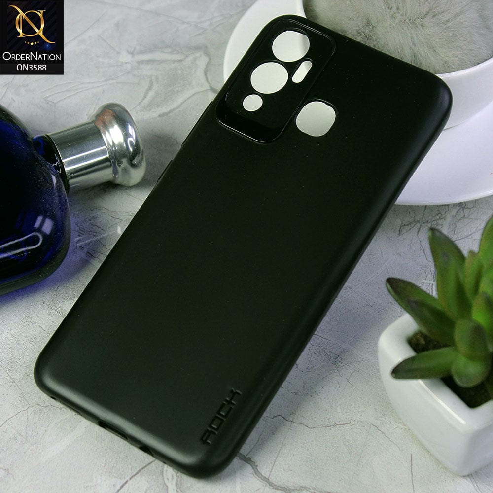 Infinix Hot 12 Play Cover - Black -  Luxury Elegant Leather Soft Case