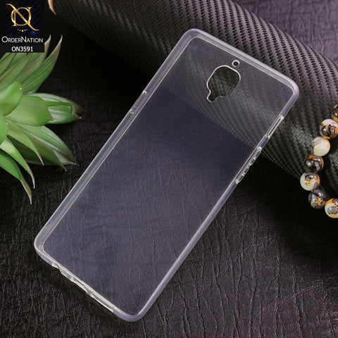 OnePlus 3 Cover - Soft 4D Design Shockproof Silicone Transparent Clear Case