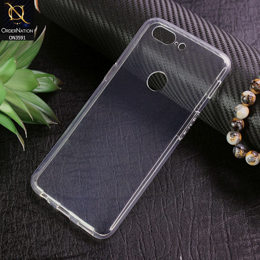 OnePlus 5T Cover - Soft 4D Design Shockproof Silicone Transparent Clear Case
