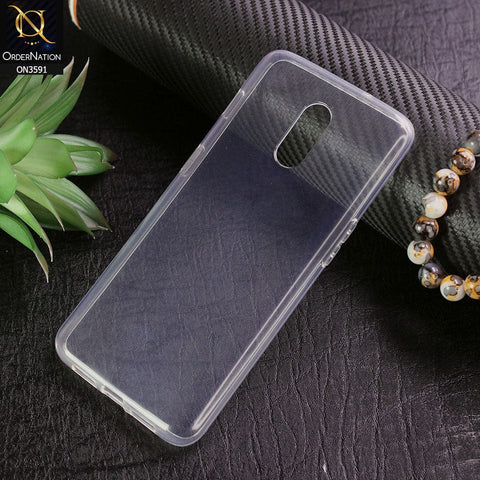 OnePlus 6T Cover - Soft 4D Design Shockproof Silicone Transparent Clear Case