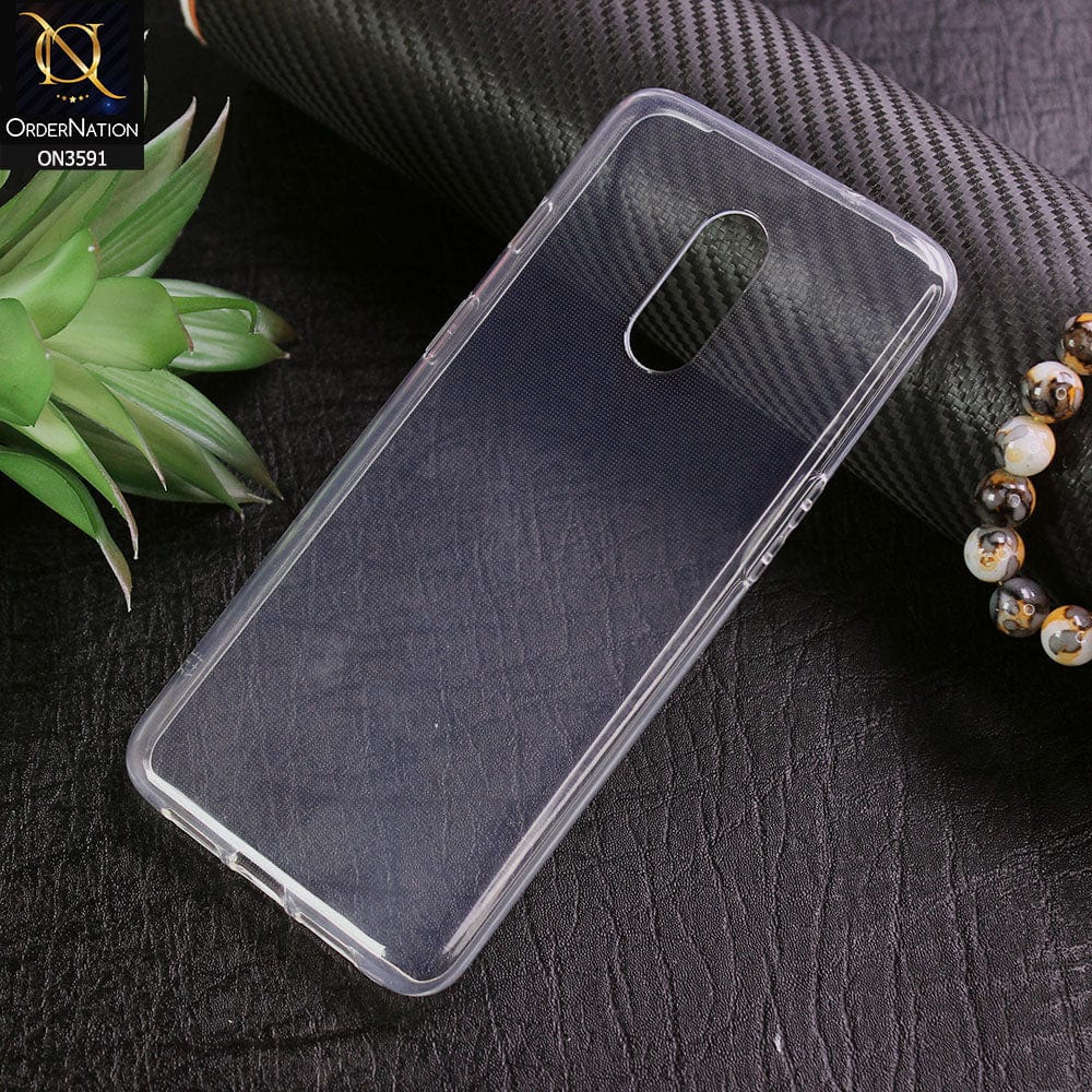 OnePlus 7 Cover - Soft 4D Design Shockproof Silicone Transparent Clear Case
